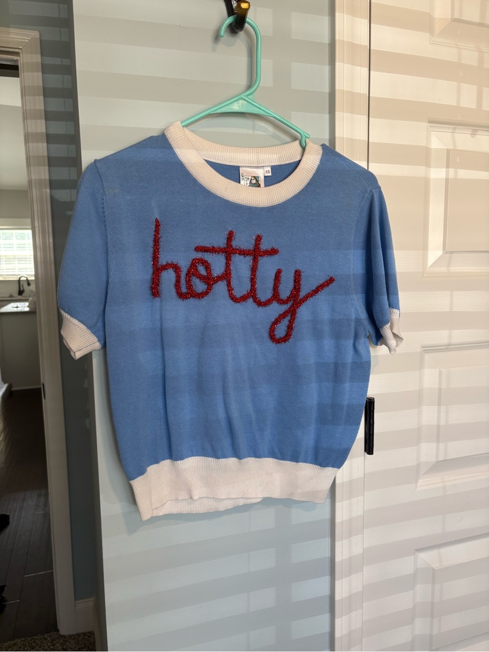 QOS Hotty Powder Blue Top